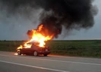 Αυτοκίνητο Πήρε Φωτιά Στον Τύρναβο
